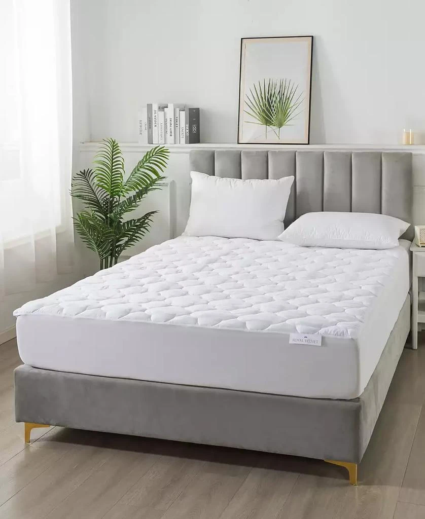 Royal Velvet 300 Thread Count Cotton Waterproof Stain Resistant Mattress Pad 1