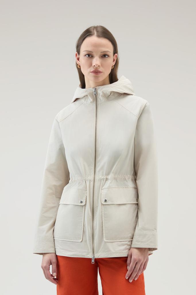 Woolrich Summer Jacket in Urban Touch - Women - Blue