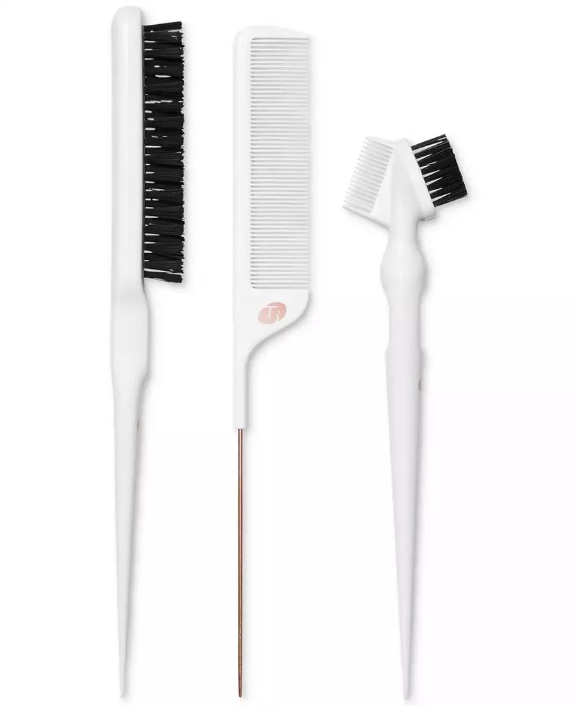 T3 Detail Set with Pintail Comb, Edge Brush, and Teasing Brush, 3 Piece 1