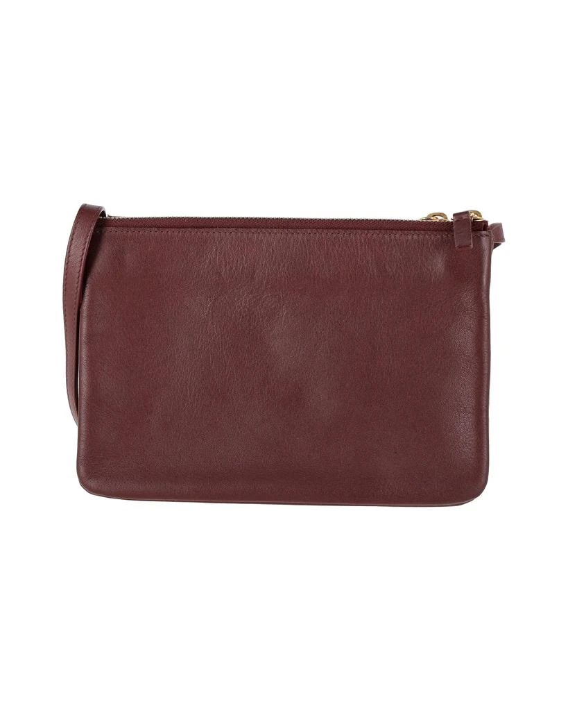 Celine Celine Trio Crossbody Bag in Burgundy Leather 3