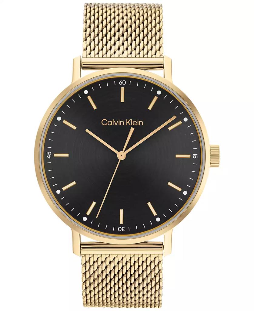 Calvin Klein Gold-Tone Mesh Bracelet Watch 42mm