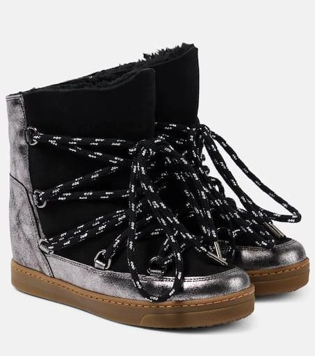 Isabel Marant Nowles shearling-lined leather snow boots 1