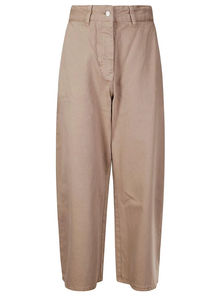 Studio Nicholson Studio Nicholson Logo Patch Cropped Wide-Leg Jeans 1