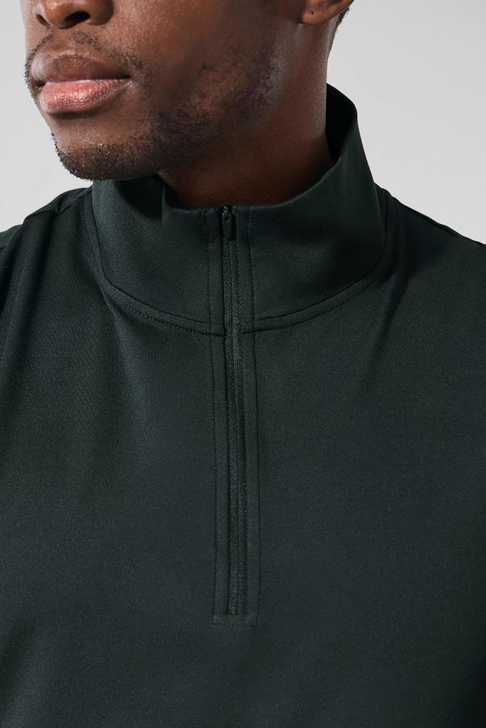 Alo Conquer 1/4 Zip Reform Long Sleeve - Charcoal Green - Outdoor