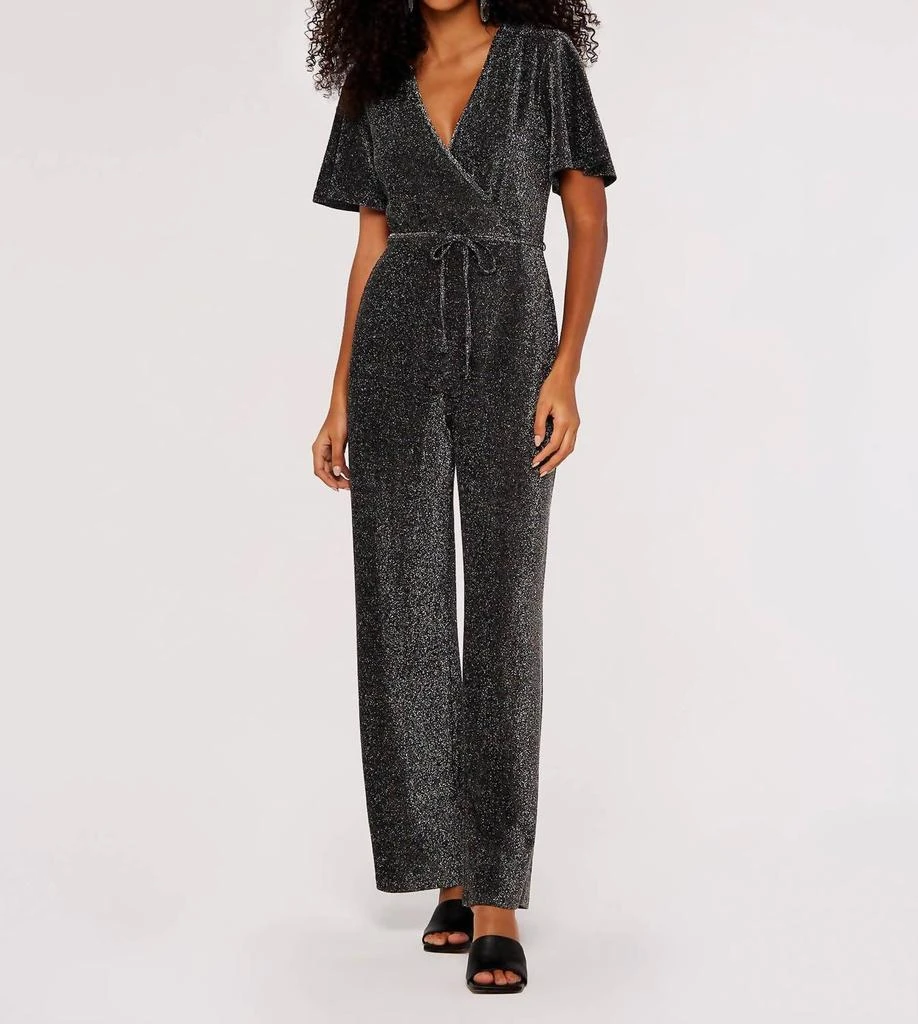 Apricot Apricot - Sparkle Angel Sleeve Jumpsuit 1