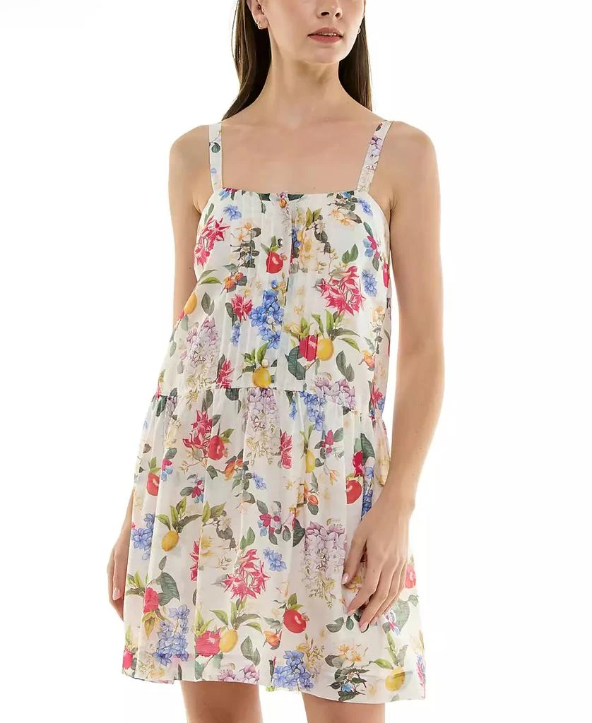 Taylor Petite Printed Pintuck-Bodice Sleeveless Shift Dress 4