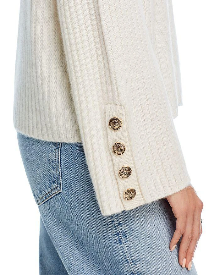 C by Bloomingdale's Cashmere Rib Knit Bell Sleeve Turtleneck Sweater - Exclusive 5