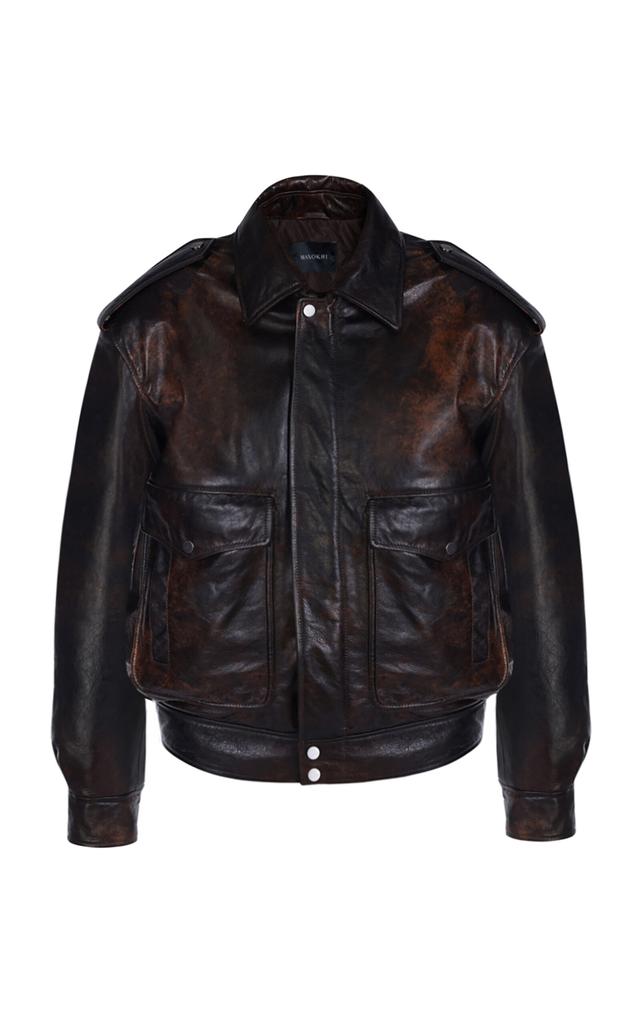 AURALEE Black Heavy Lamb Leather Zip Jacket - Jackets AURALEE Black Heavy Lamb Leather Zip Jacket - Jackets