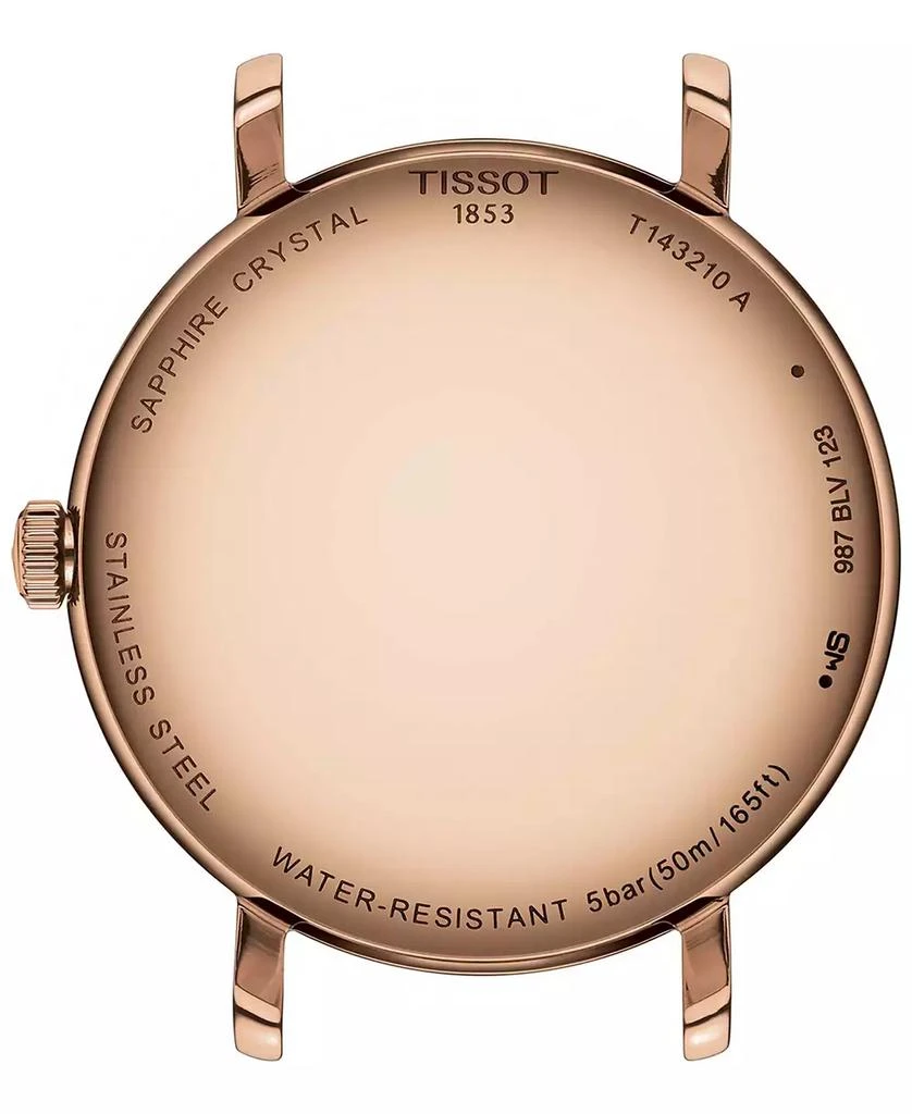 Tissot Women's Swiss Everytime Beige Leather Strap Watch 34mm 3