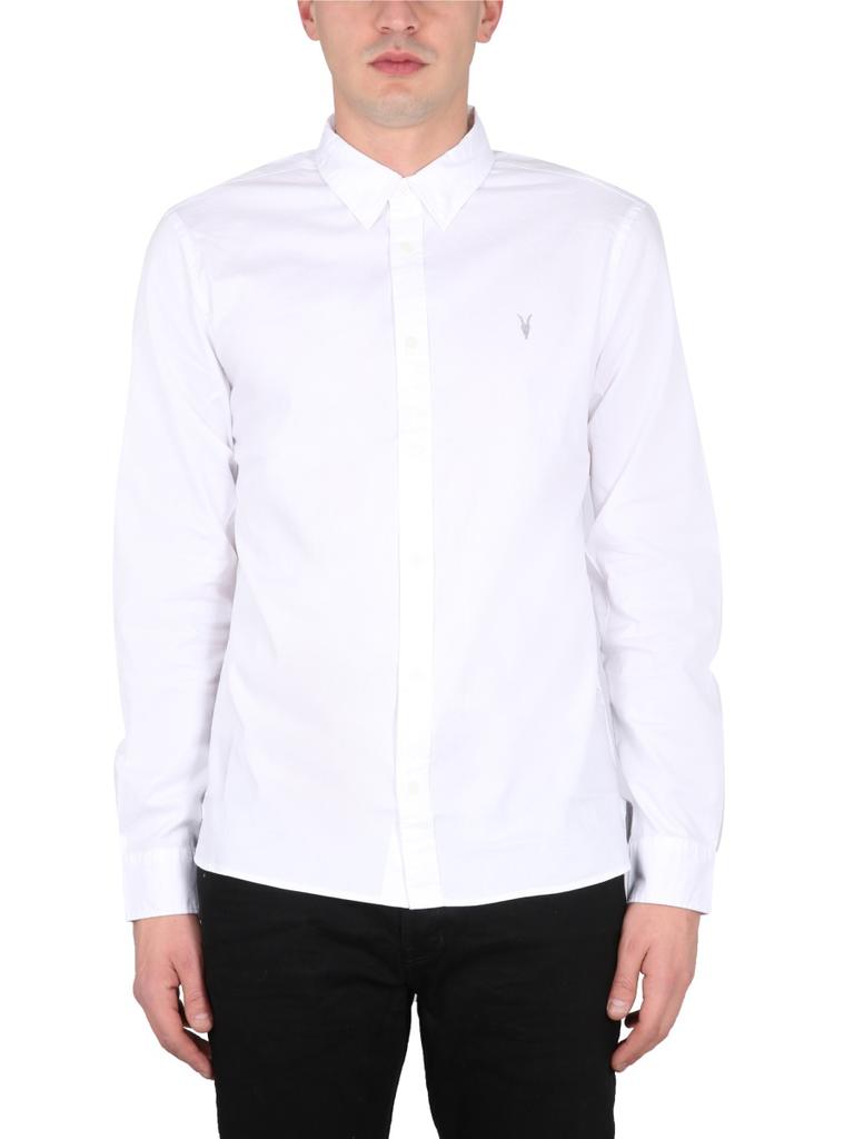 ALL SAINTS SHIRT WITH LOGO EMBROIDERY