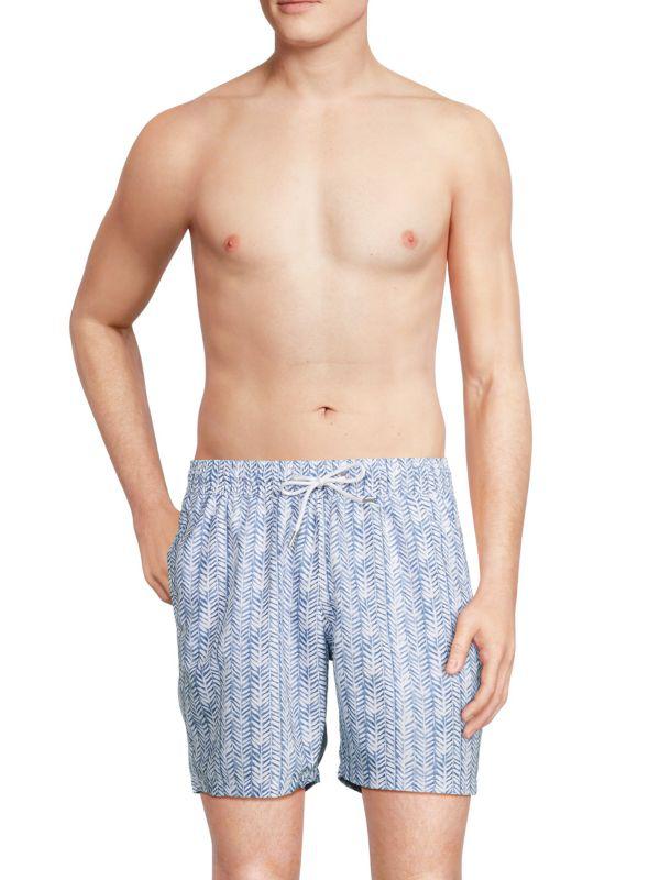 Slate & Stone Cabo Herringbone Drawstring Swim Shorts