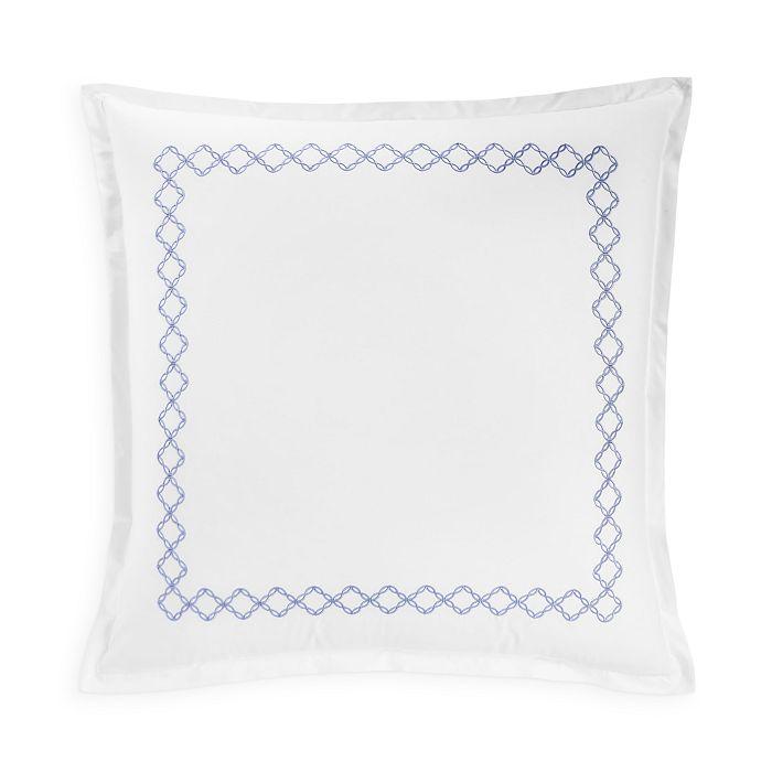 sky Embroidered Percale Euro Shams, Pair - Exclusive