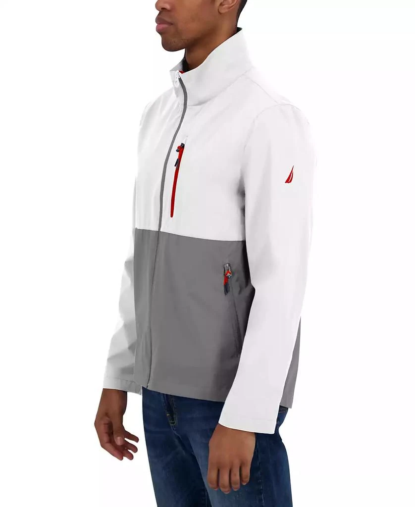 Nautica Men's Zip-Front Lightweight Packable Track Jacket 3