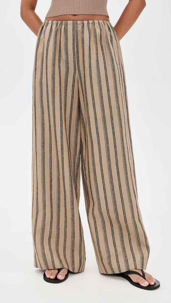 Staud Bonfire Linen Pants 1