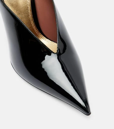 Paris Texas Nina 105 patent leather wedge mules 6