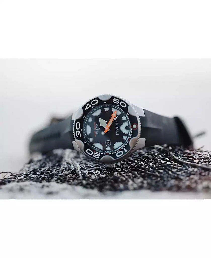 Citizen Eco-Drive Men's Promaster Orca Black Rubber Strap Watch 46mm 4