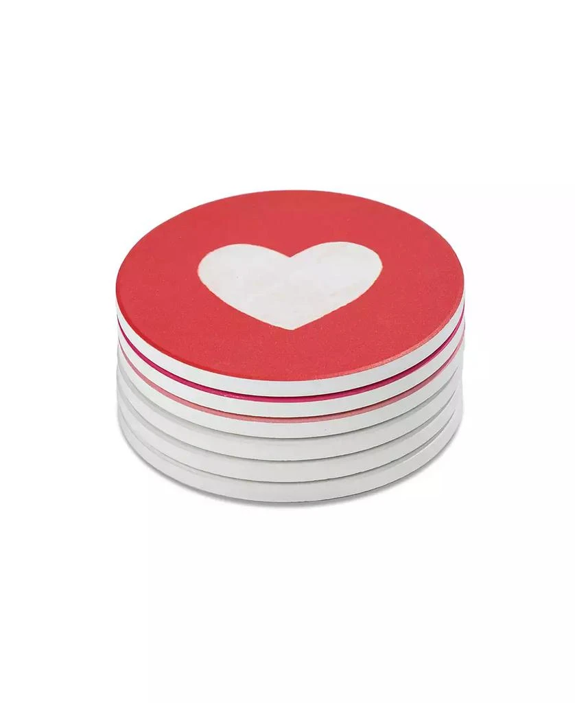 Thirstystone Printed Heart Coasters, Set of 6 1