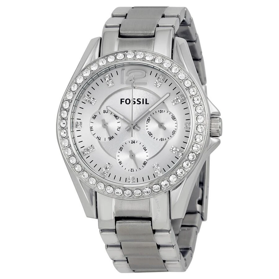 Fossil Riley Multi-Function Silver Dial Ladies Watch ES3202 1