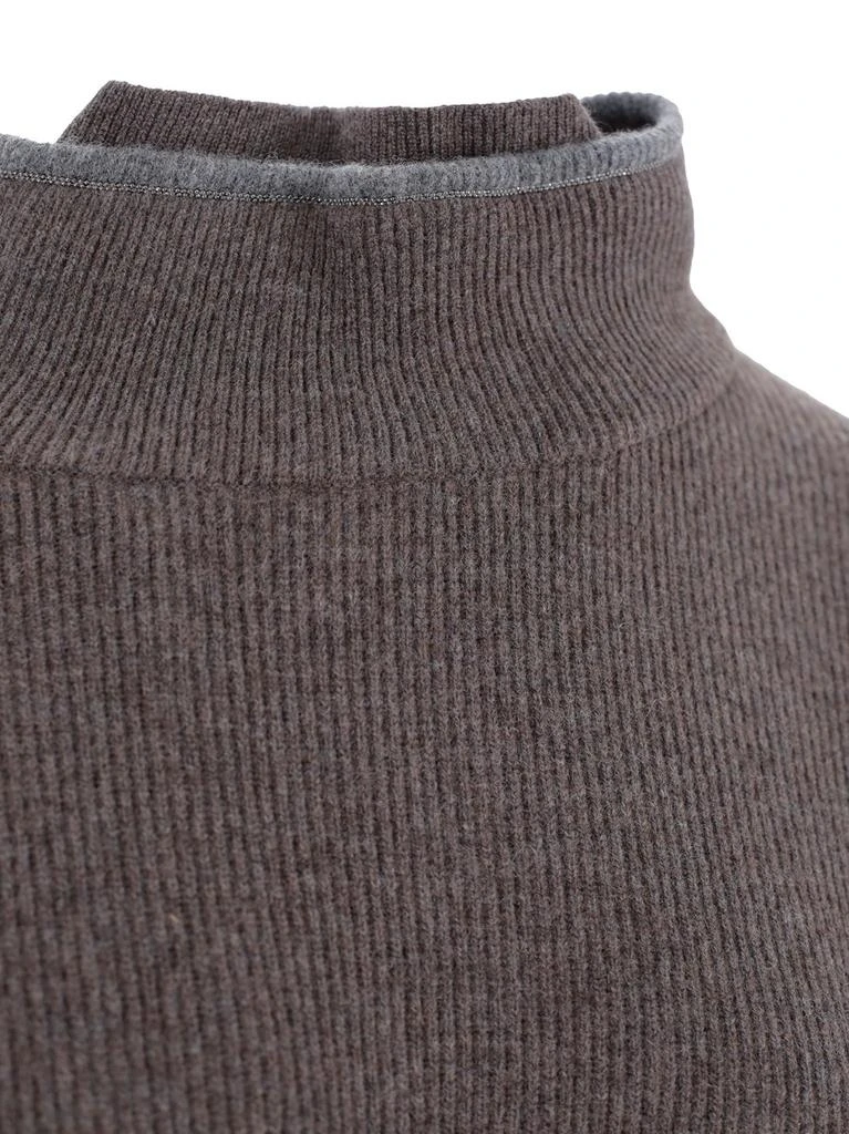 Brunello Cucinelli Brunello Cucinelli High Neck Knitted Jumper 4