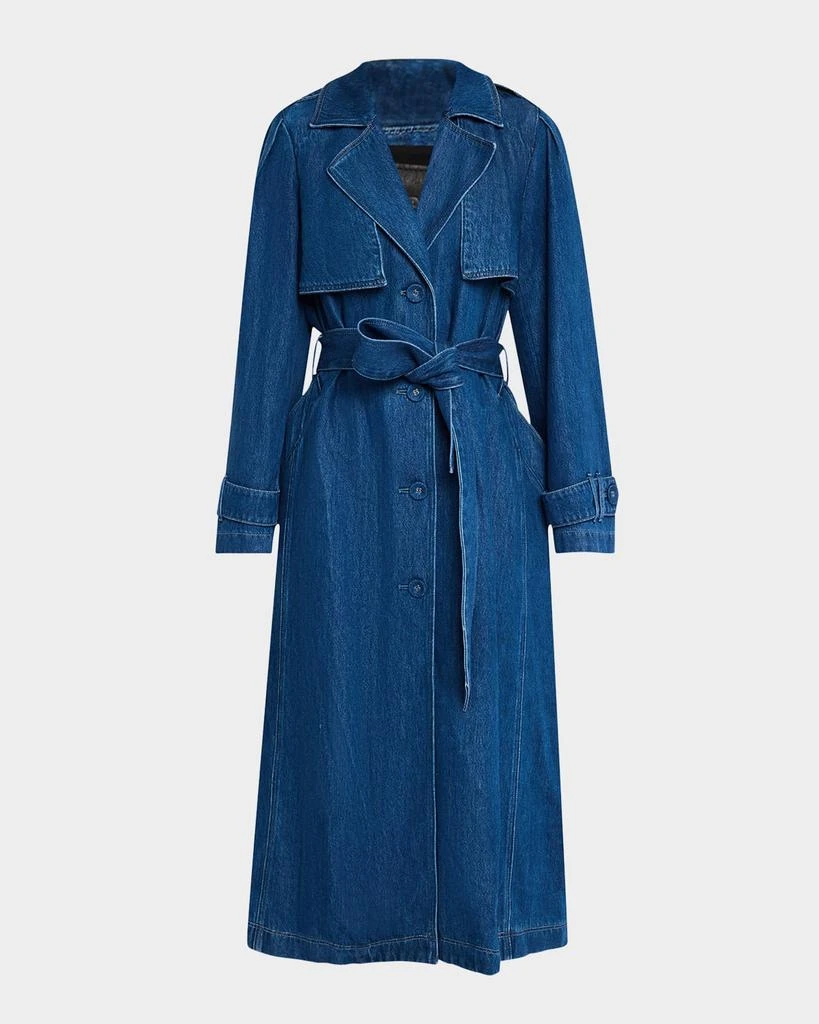 Paige Raina Denim Trench Coat 1