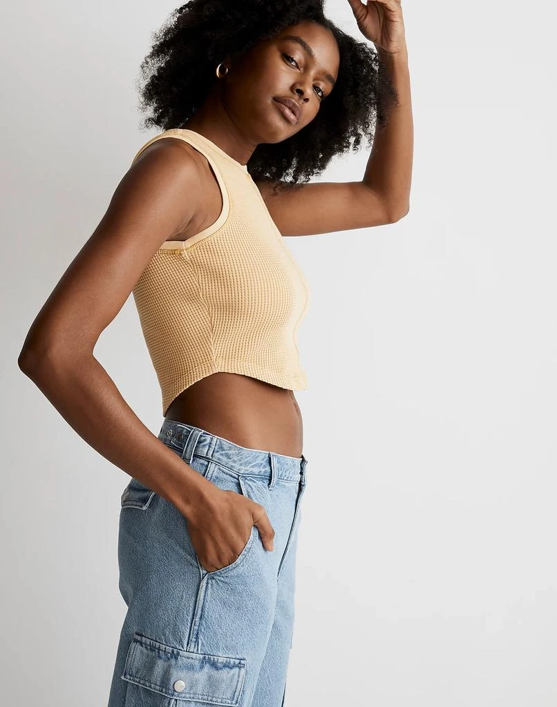 Madewell Rivet & Thread Waffle Crop Tank 2