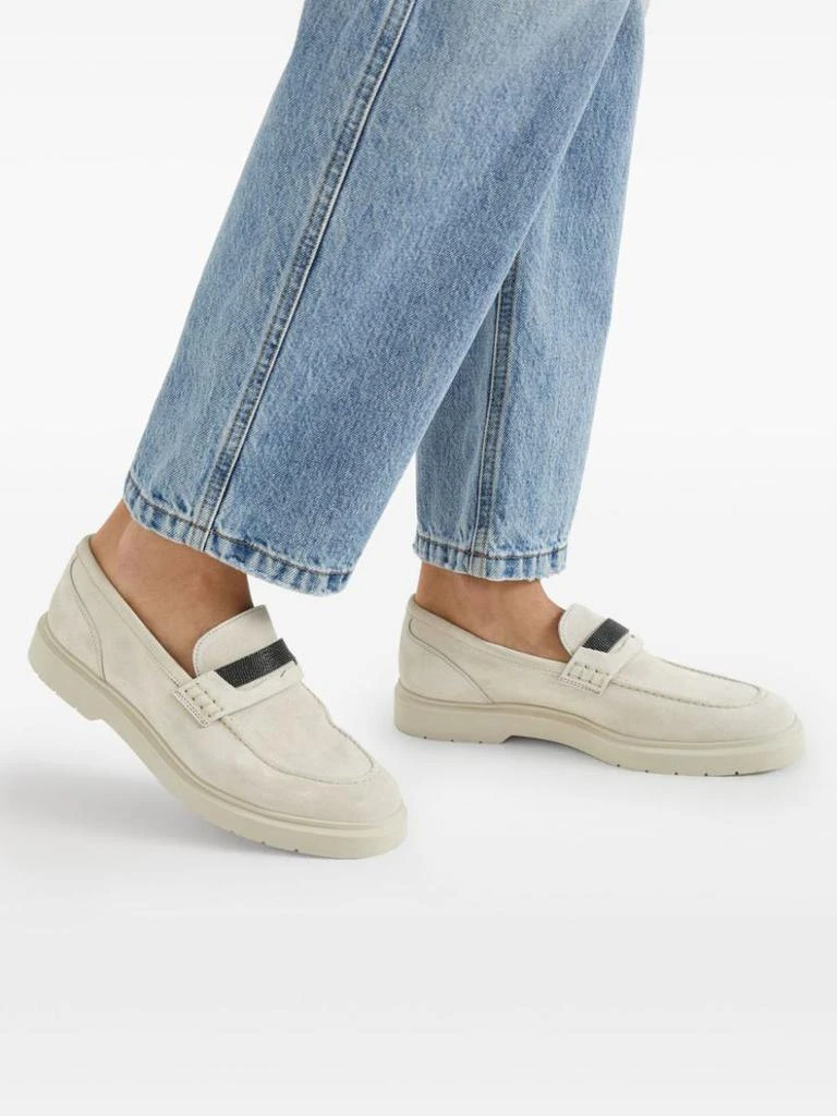 Brunello Cucinelli Brunello Cucinelli Suede Penny Loafer 3