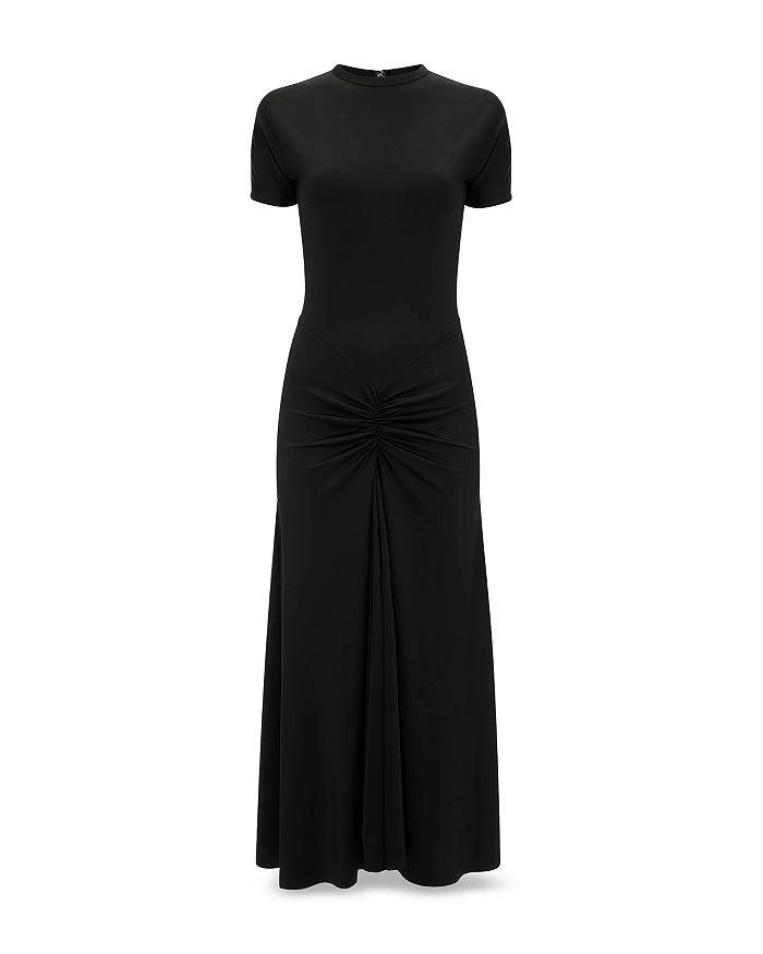 Victoria Beckham Gathered Waist Midi T-Shirt Dress