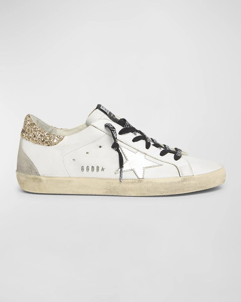 Golden Goose Superstar Glitter Leather Low-Top Sneakers 1