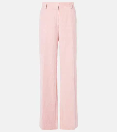Dries Van Noten Cotton and hemp wide-leg pants 1