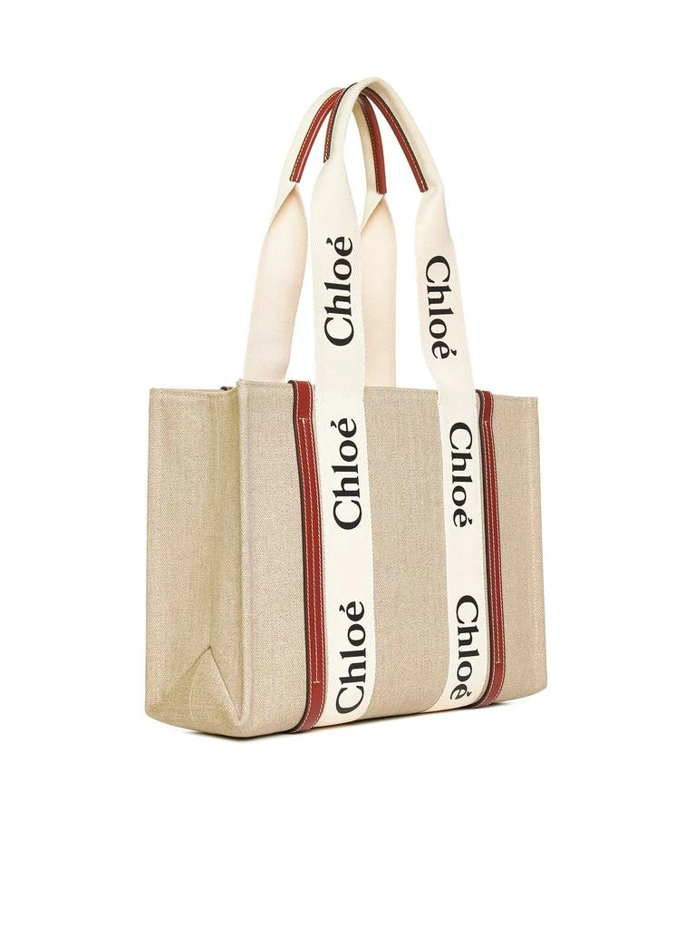 Chloé CHLOé | Woody linen tote bag Chloè | Women | PZ 3