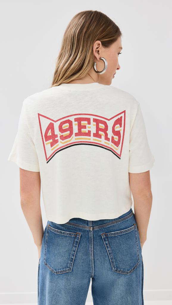 Junk Food 49ers Crew Neck Crop Tee