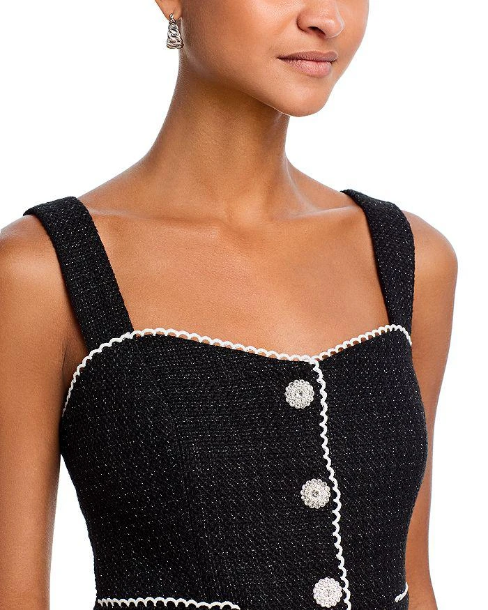 AQUA Scalloped Tweed Tank Top - Exclusive 4
