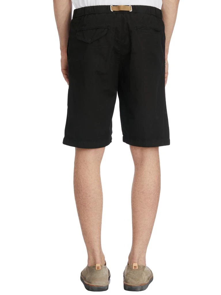 WHITE SAND COTTON AND LINEN BERMUDA SHORTS 4