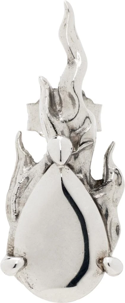 Alan Crocetti Silver Mini Hard Gem in Heat Single Earring 1