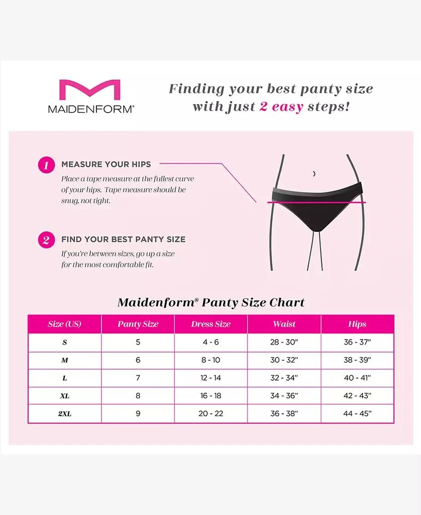 Maidenform Lace Trim Microfiber Boyshort Underwear 40760 2