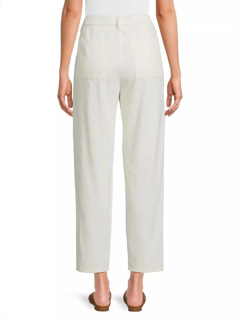 Eileen Fisher Tapered Cotton Ankle Pants 5