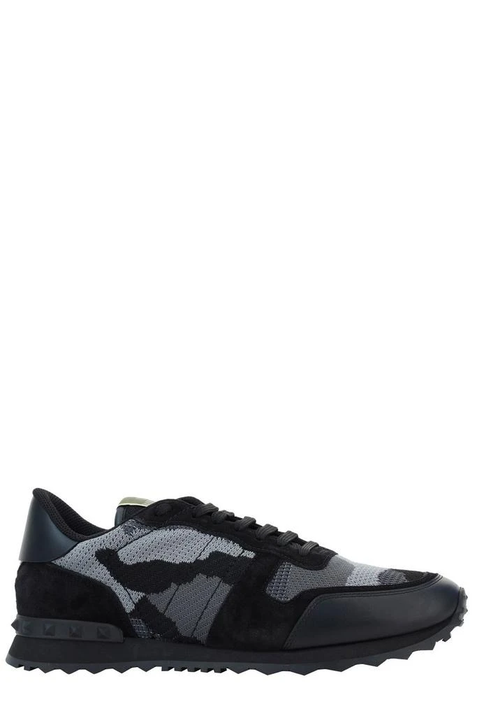 Valentino Valentino Garavani Rockrunner Camouflage-Printed Lace-Up Sneakers 1