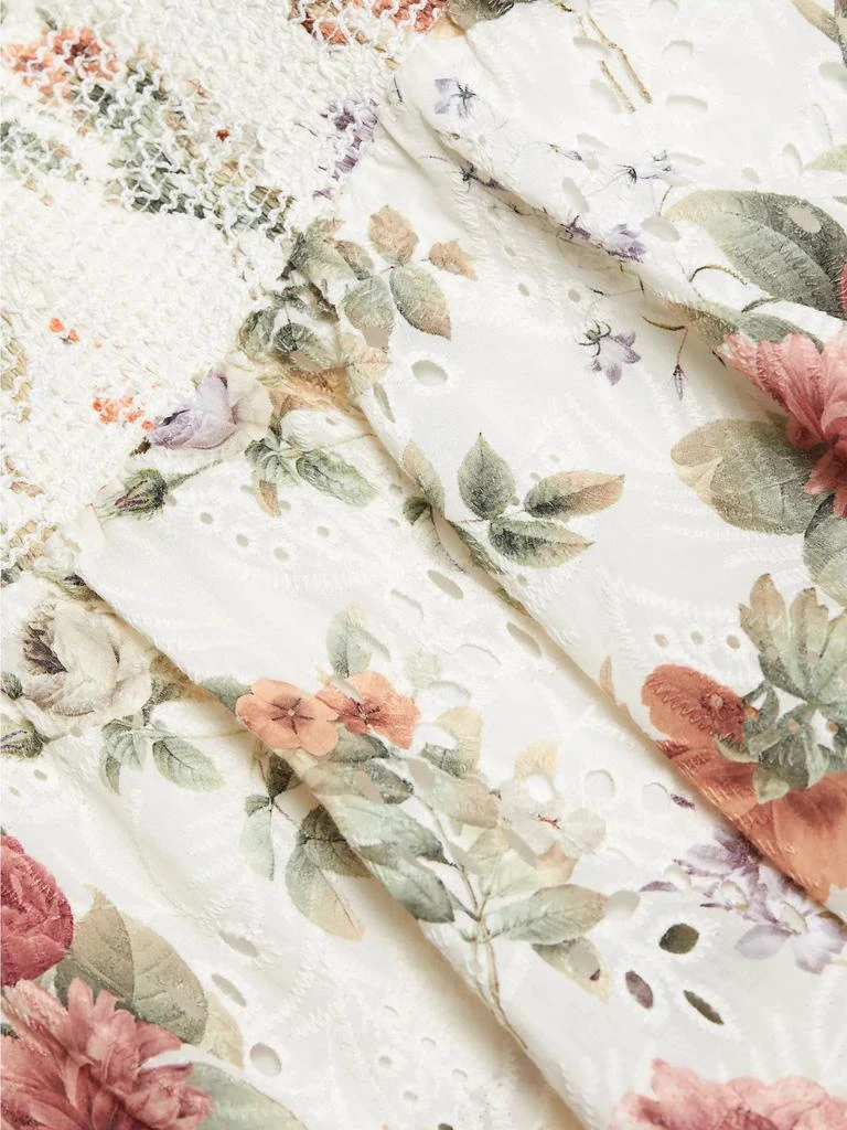 Alice + Olivia Kessie Floral Ruffle Romper 7