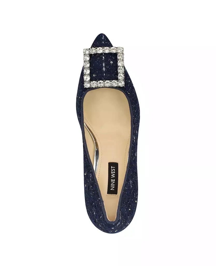 Nine West Women's Jaquee Pointy Toe Embellished Dress Pumps 4
