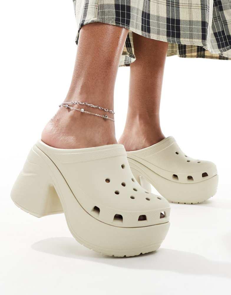 Crocs Crocs Siren clogs in bone - Sandals - Compare Prices