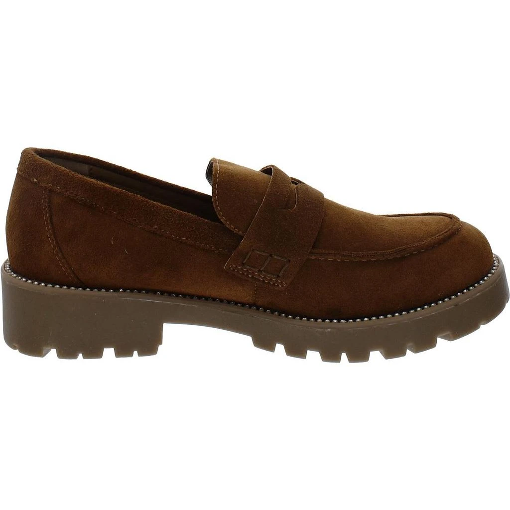 AQUA Derbr Womens Suede Slip-On Loafers 2