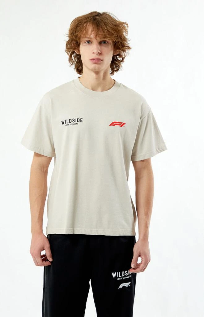 Formula 1 x Wildside Yohji Yamamoto x PacSun Tan Legacy T-Shirt 2