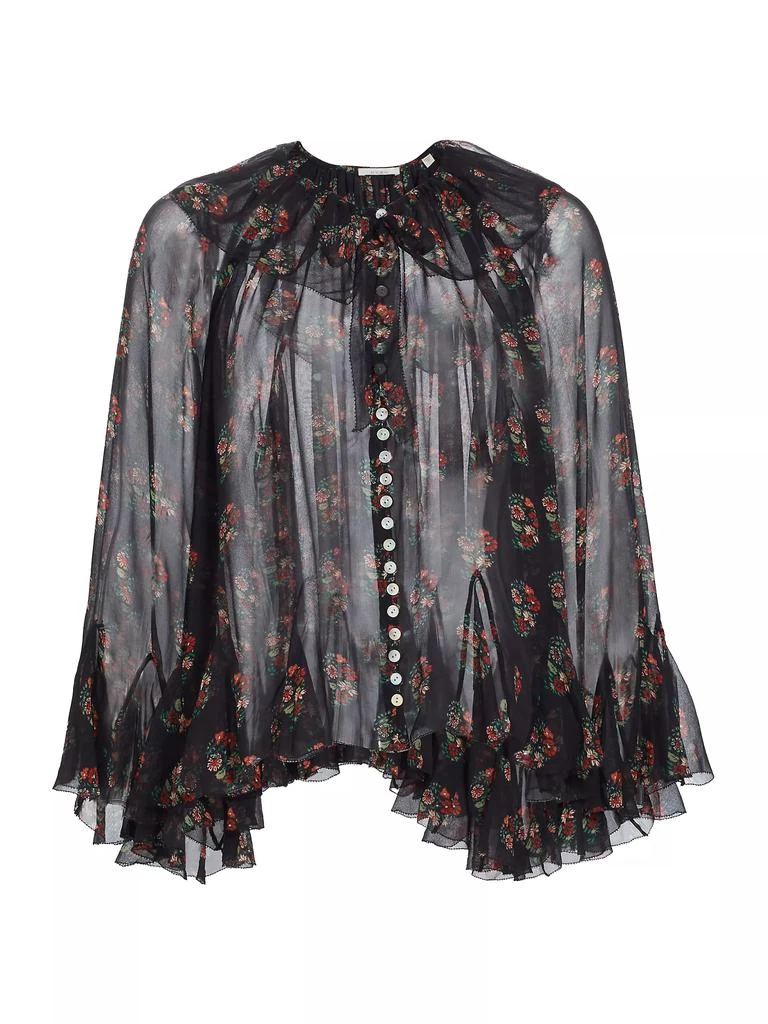 DÔEN Kahira Floral Silk Blouse 1