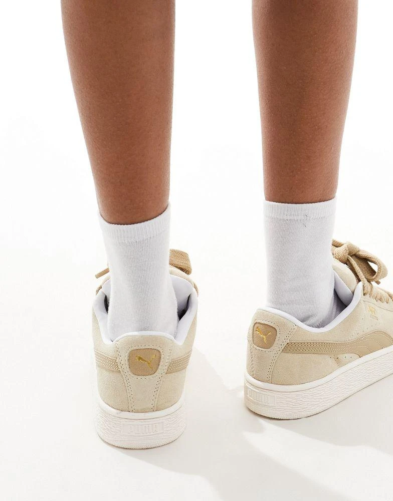 Puma Puma Suede XL trainers in tan and beige 3