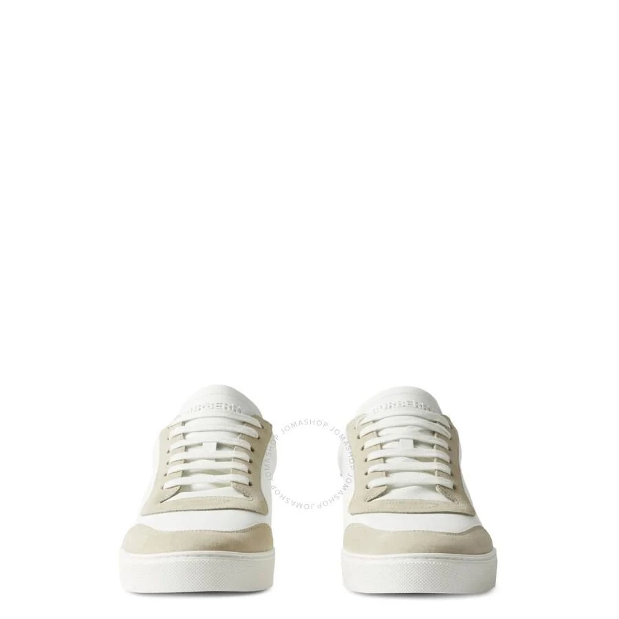 Burberry Check Print Lace-Up Leather Sneakers 2