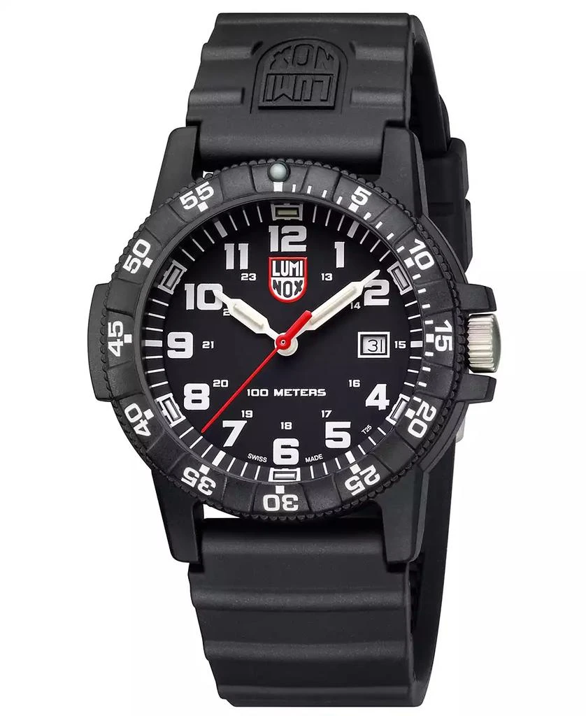 Luminox Men's 0321 Sea Turtle Black Rubber Bracelet Watch 2