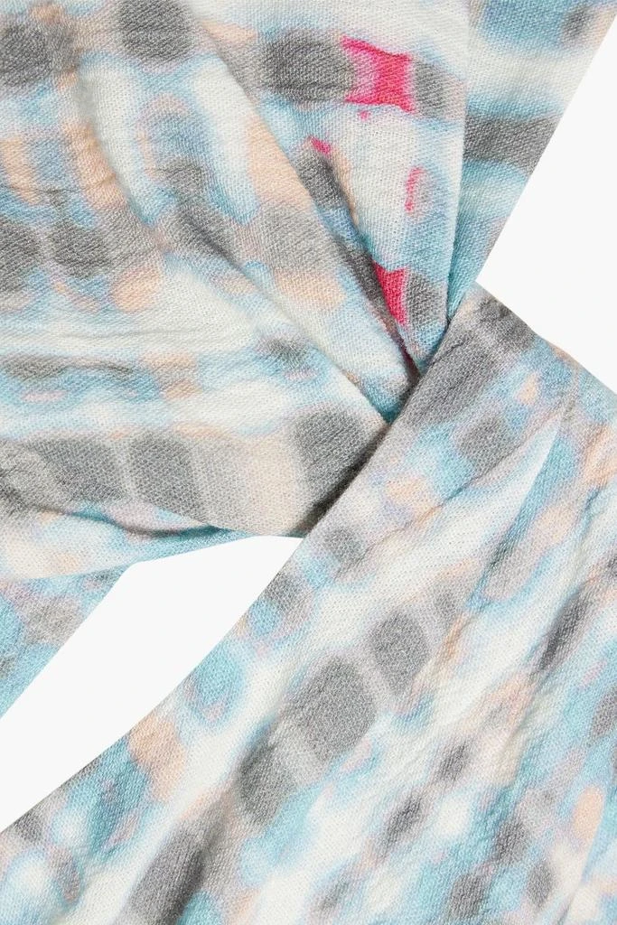 Joie Lyell twist-front printed cotton top 4