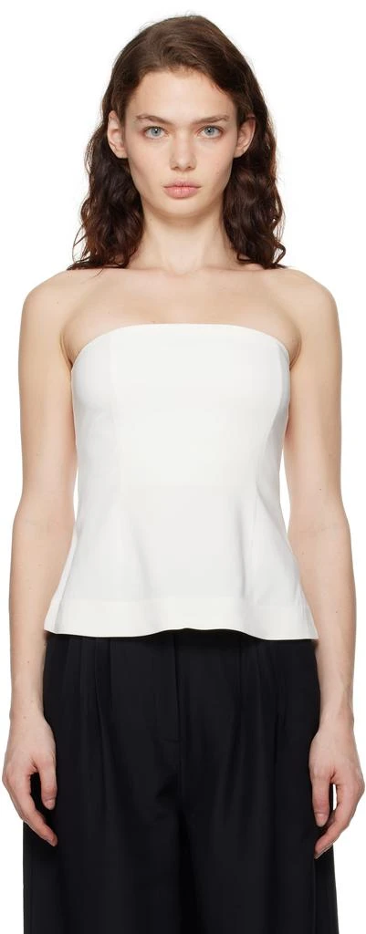 CO Off-White Bustier Tube Top 1