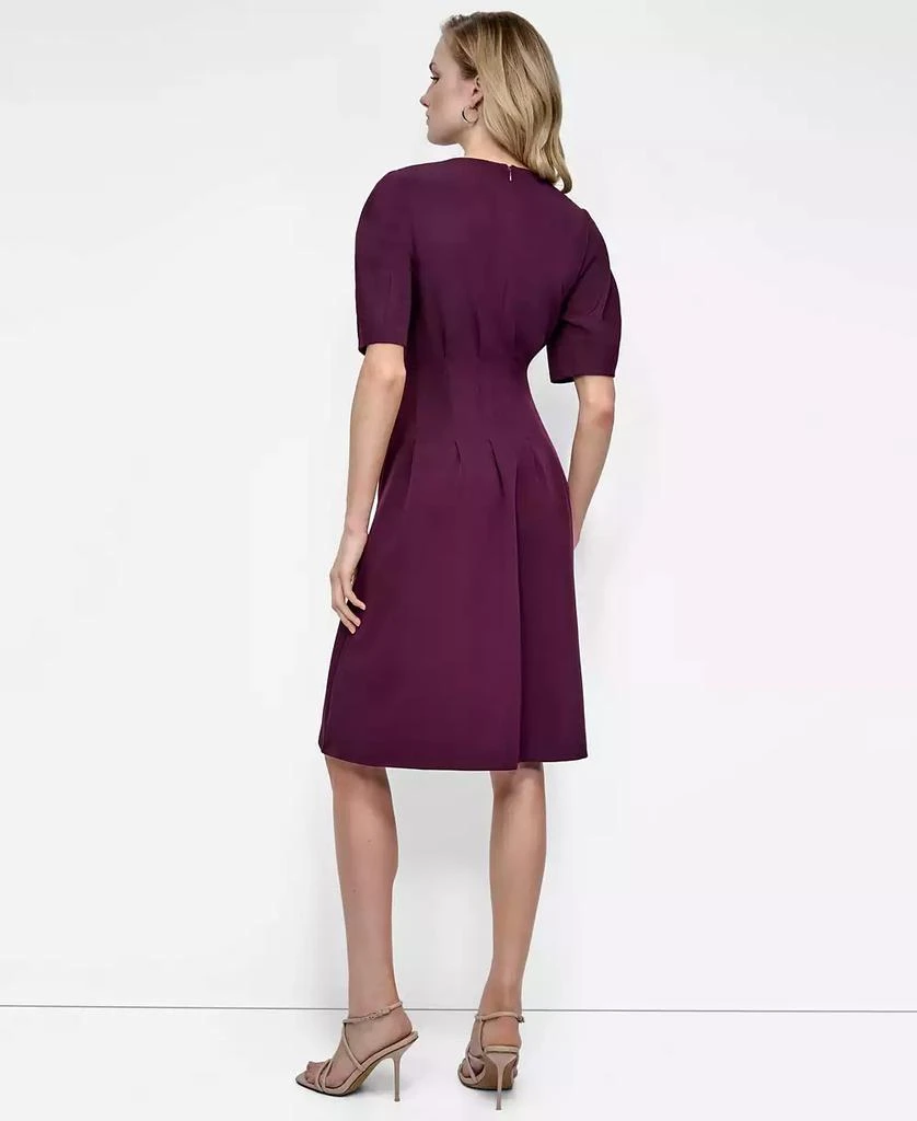Women's Short Sleeve Crew Neck Fit & Flare Dress  On Sale Now with Up to  71% Off | Discover Exclusive Deals & Savings at BeyondStyle  Authentic  DKNY dress|women's fashion|dresses with