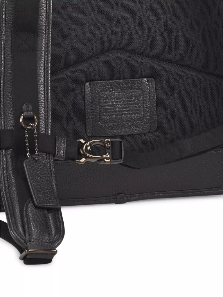 Coach Beck Roll Top Pebble Leather Backpack 4
